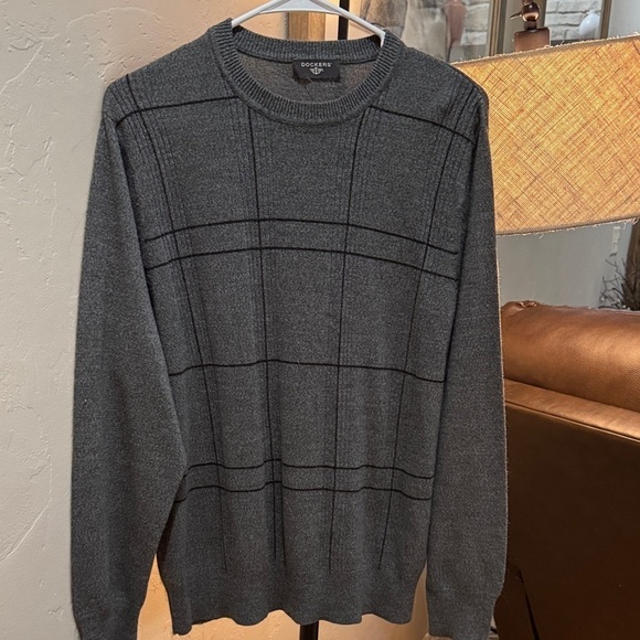 Dockers Other - Dockers Men's Gray Patterned Crewneck Sweater SM. A033